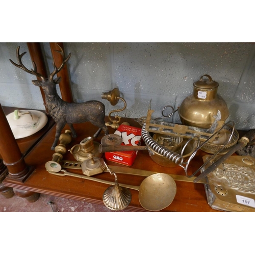 157 - Collection of brass etc