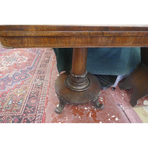 162 - Victorian rosewood tea table