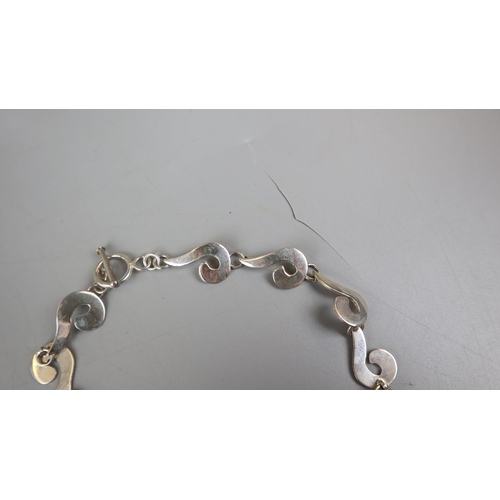 25 - Silver necklace marked 925