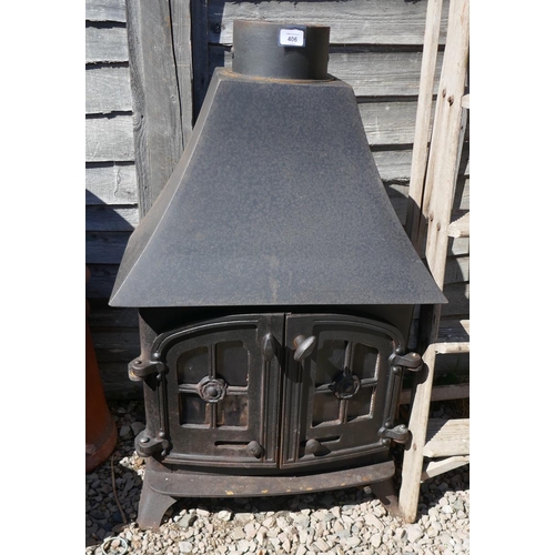 406 - Cast iron log burner 