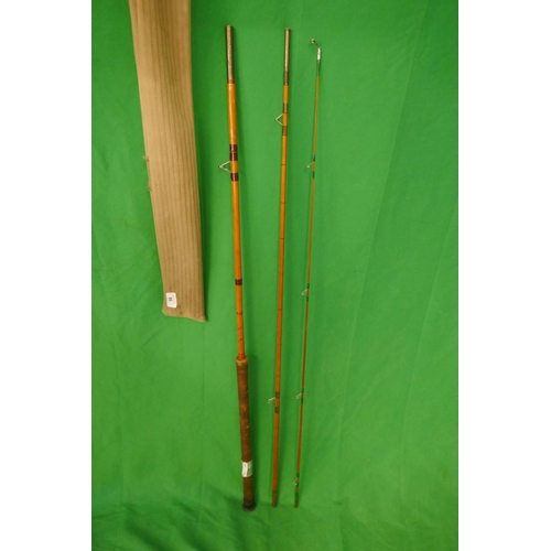 80 - E R Craddock split cane fishing rod - The Willow