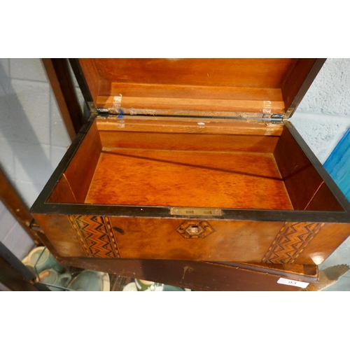 93 - 2 inlaid wooden boxes