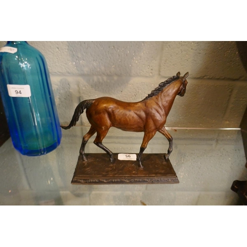 95 - Bronze Horse sculpture by Franklin Mint - Approx height: 19cm