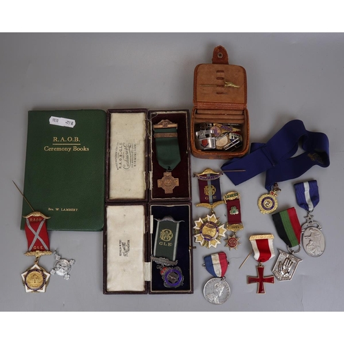 109 - Collection of medals to include R.A.O.B. Medals with provenance