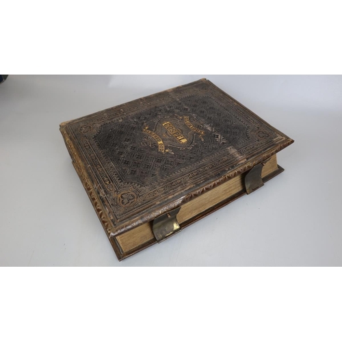 126 - Leather bound bible dated 1874