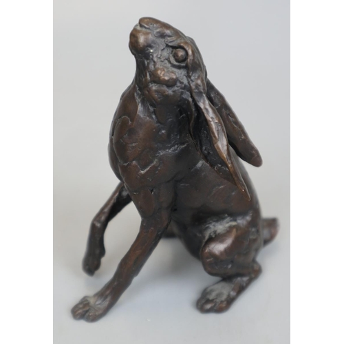 133 - Small bronze hare