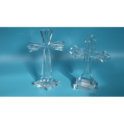 135 - 2 Waterford crystal crucifix