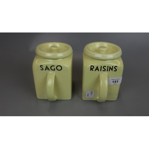 151 - Pountney & Co Ltd Bristol kitchenware storage containers