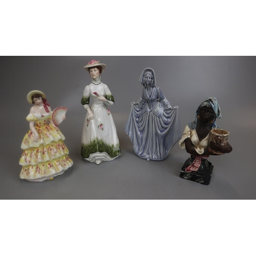 153 - 4 ceramic figures to include Renaissance