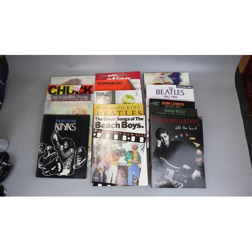 164 - 13 music books to include Beatles, Buddy Holly etc