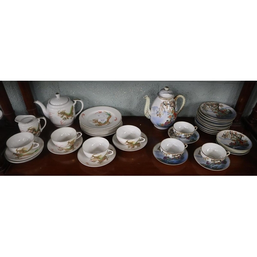 177 - 2 Japanese tea services