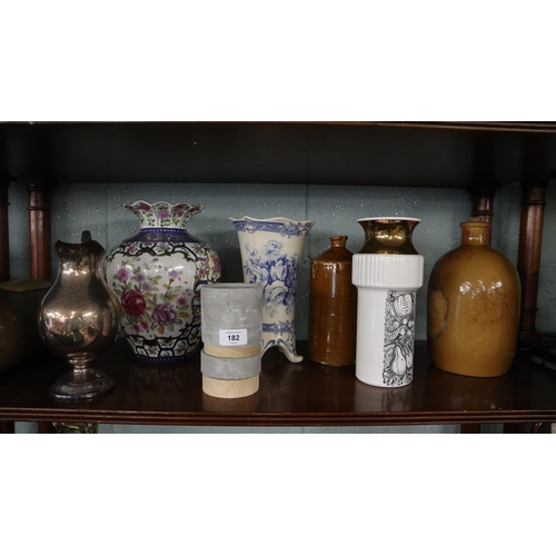 182 - Collectables to include stoneware vases etc