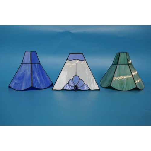 221 - 3 Tiffany style light shades