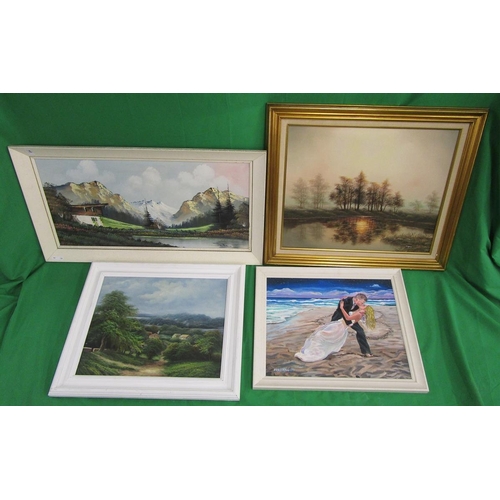 286 - Collection of oil paintings