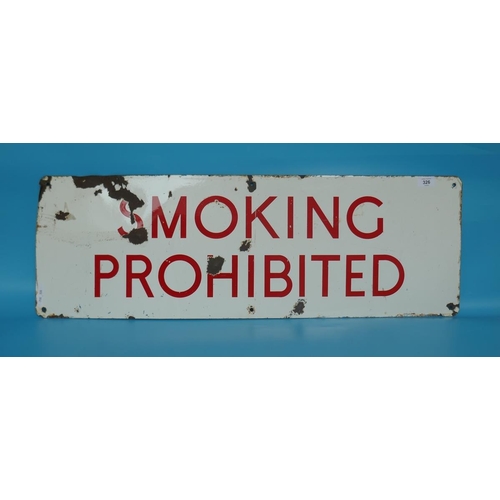 326 - Enamel sign 