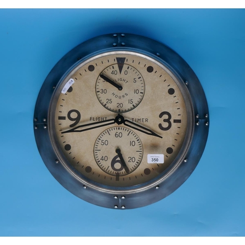 350 - Aviation style wall clock