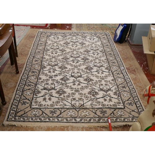 353 - Woollen Indian Khadi rug - Approx size: 154cm x 250cm