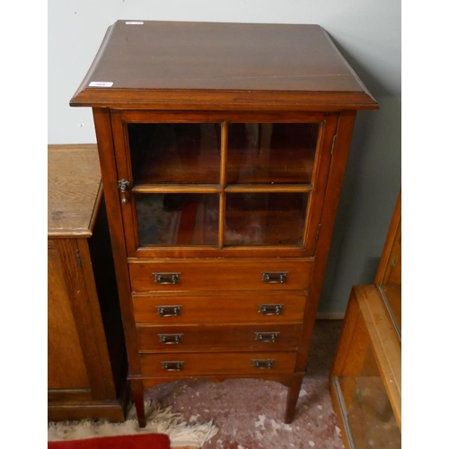 368 - Mahogany music cabinet