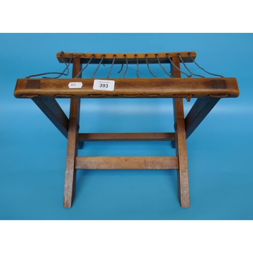 393 - Small antique folding stand