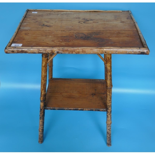 412 - Small bamboo table