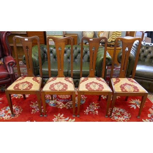 427 - Set of 4 Art Nouveau dining chairs