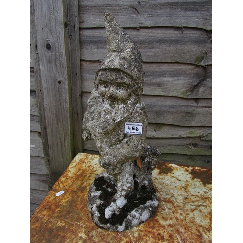 456 - Stone gnome - Approx height: 49cm