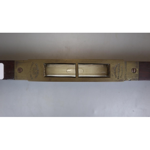 121 - Collection of brass to include spirit level