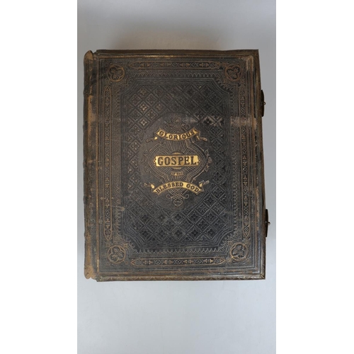 126 - Leather bound bible dated 1874