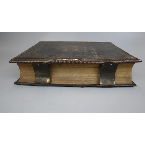 126 - Leather bound bible dated 1874