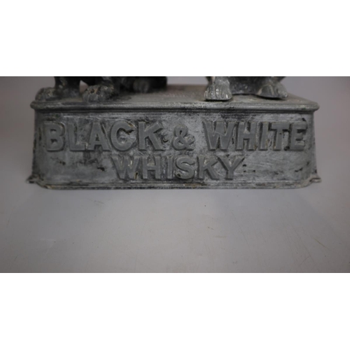 129 - Black and white whisky advertising figure