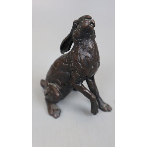 133 - Small bronze hare