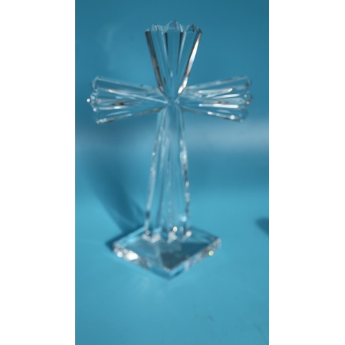 135 - 2 Waterford crystal crucifix