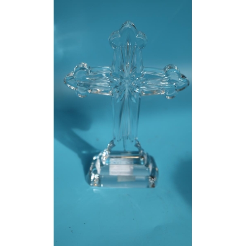 135 - 2 Waterford crystal crucifix