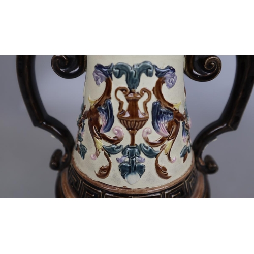 140 - Glazed vase - Approx height: 27cm