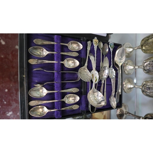 148 - Collection of silver plate