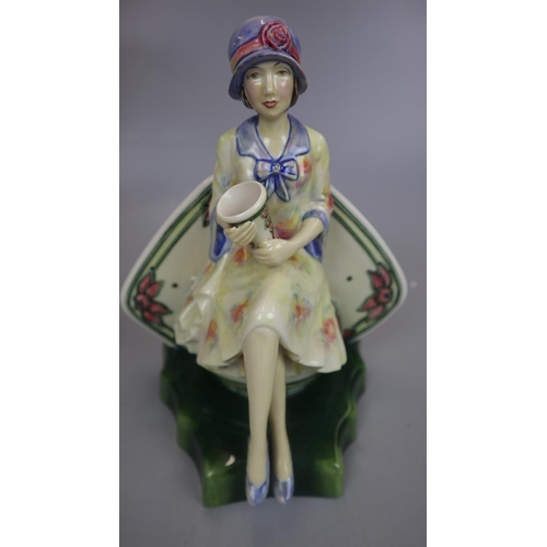 156 - Peggy Davies figurine of Charlotte Rhead L/E 798/950 by Kevin Francis