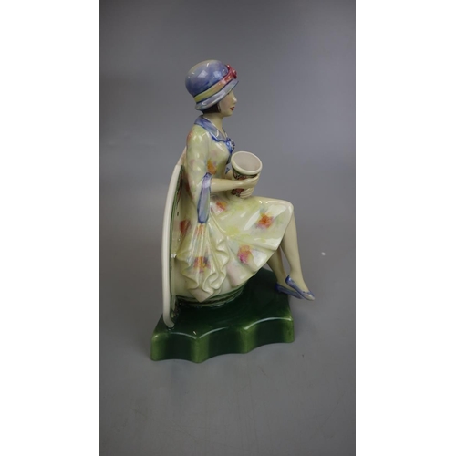 156 - Peggy Davies figurine of Charlotte Rhead L/E 798/950 by Kevin Francis