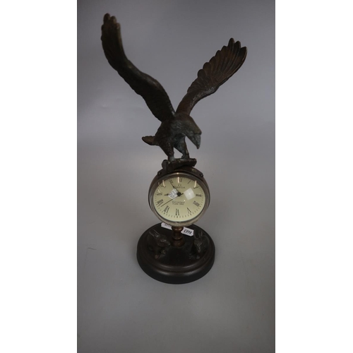 161 - 2 desk clocks in the form of birds