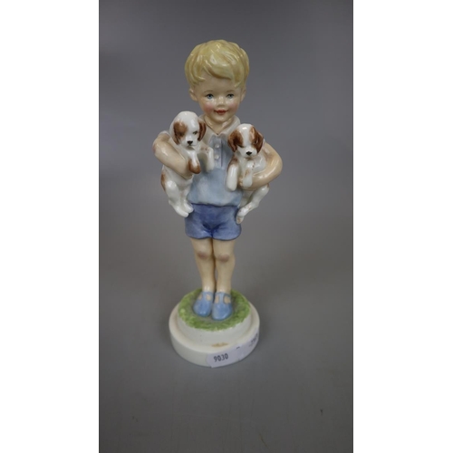 184 - Capodimonte figurine together with a Royal Worcester boy figurine