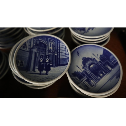 188 - Collection of small Copenhagen blue & white plates