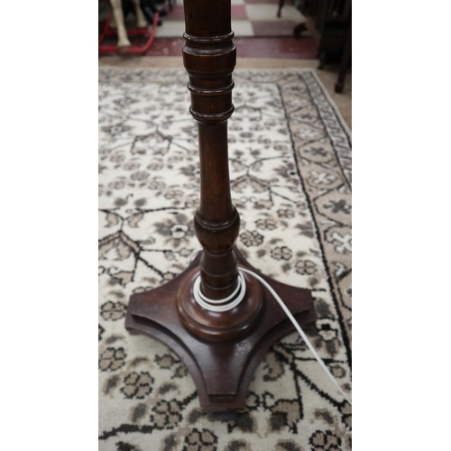 192 - Mahogany standard lamp