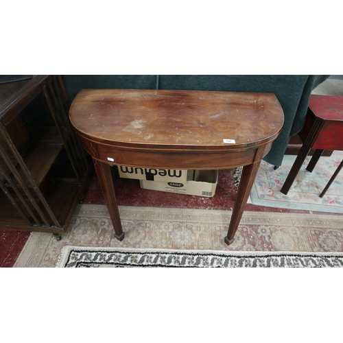 195 - Regency inlaid card table