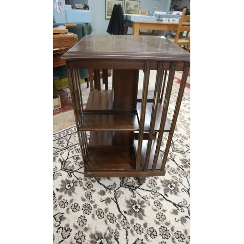 197 - Edwardian revolving bookcase