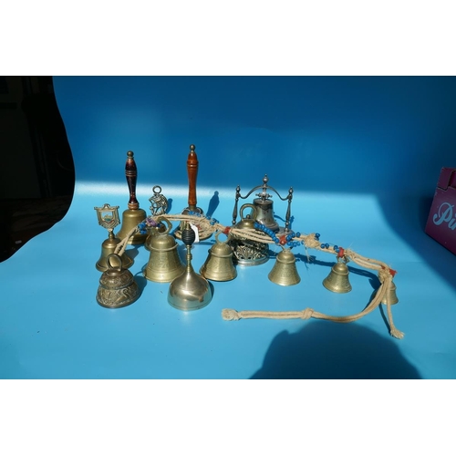 217 - Collection of brass bell's