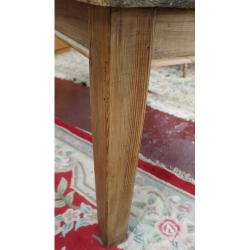 274 - Pine farmhouse table - Approx size: L: 122cm W: 86cm H: 72cm