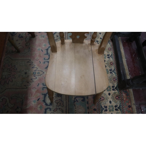 281 - Set of 4 beech dining chairs