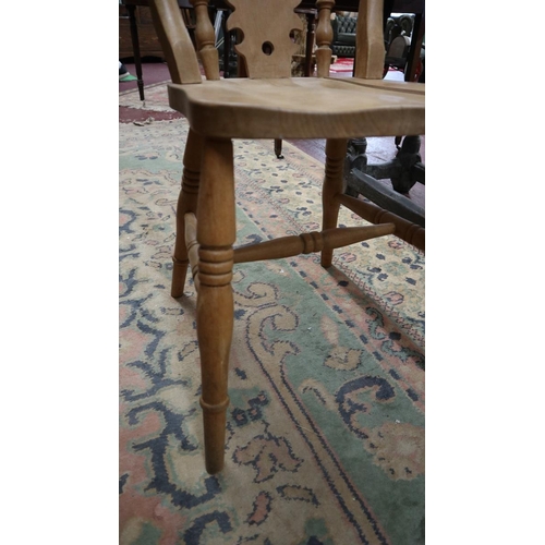 281 - Set of 4 beech dining chairs