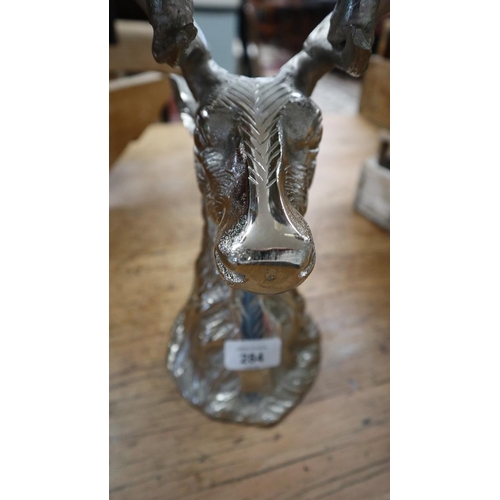 284 - Crown four branch candleabra in the form of a stag