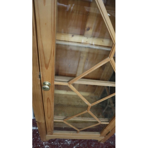 287 - Pine display cabinet