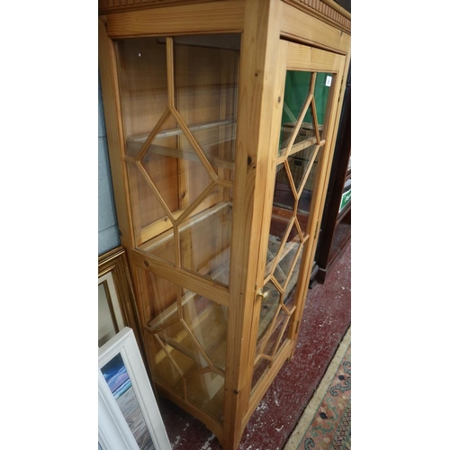 287 - Pine display cabinet